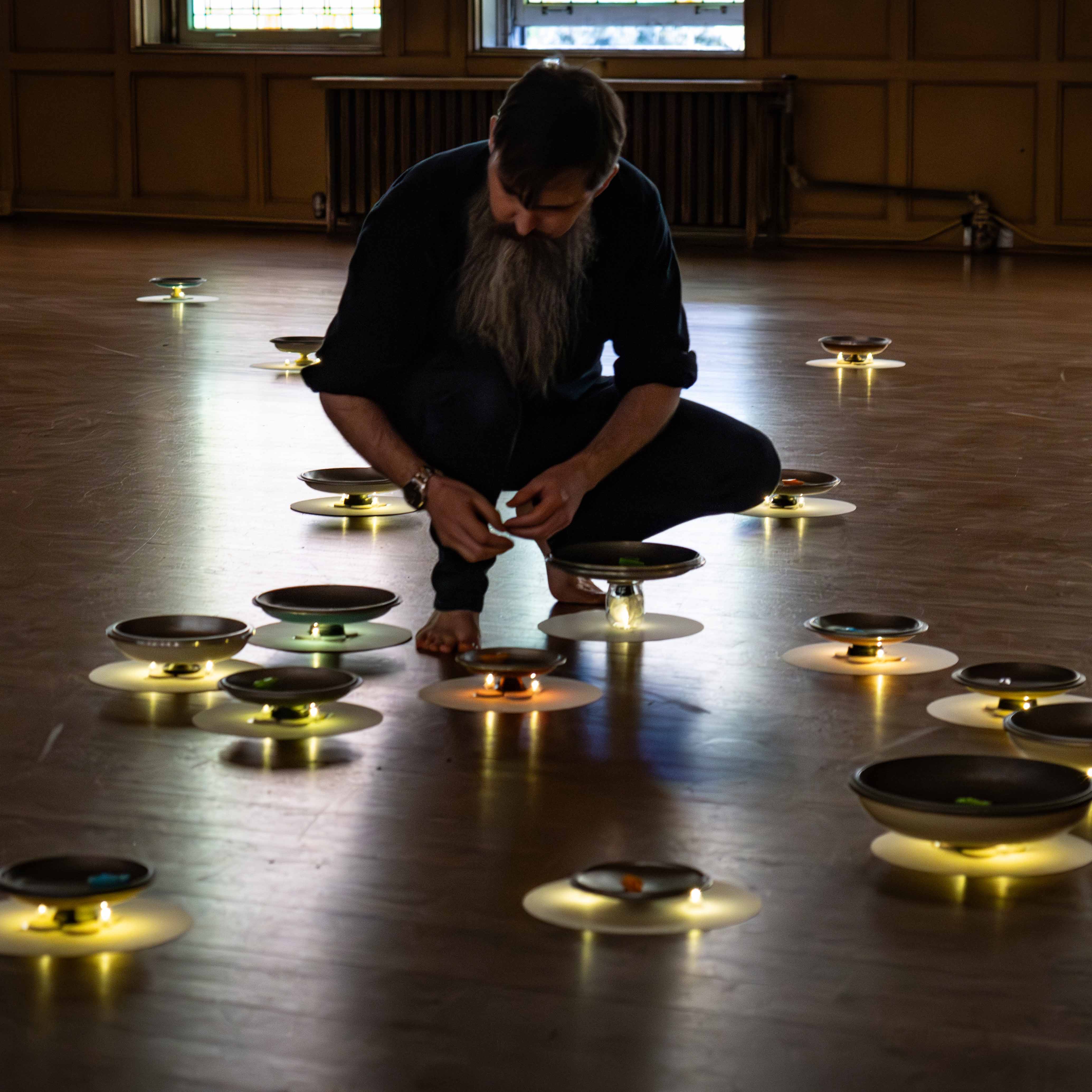 David during his collaborative work, Automatic Overtone Environment