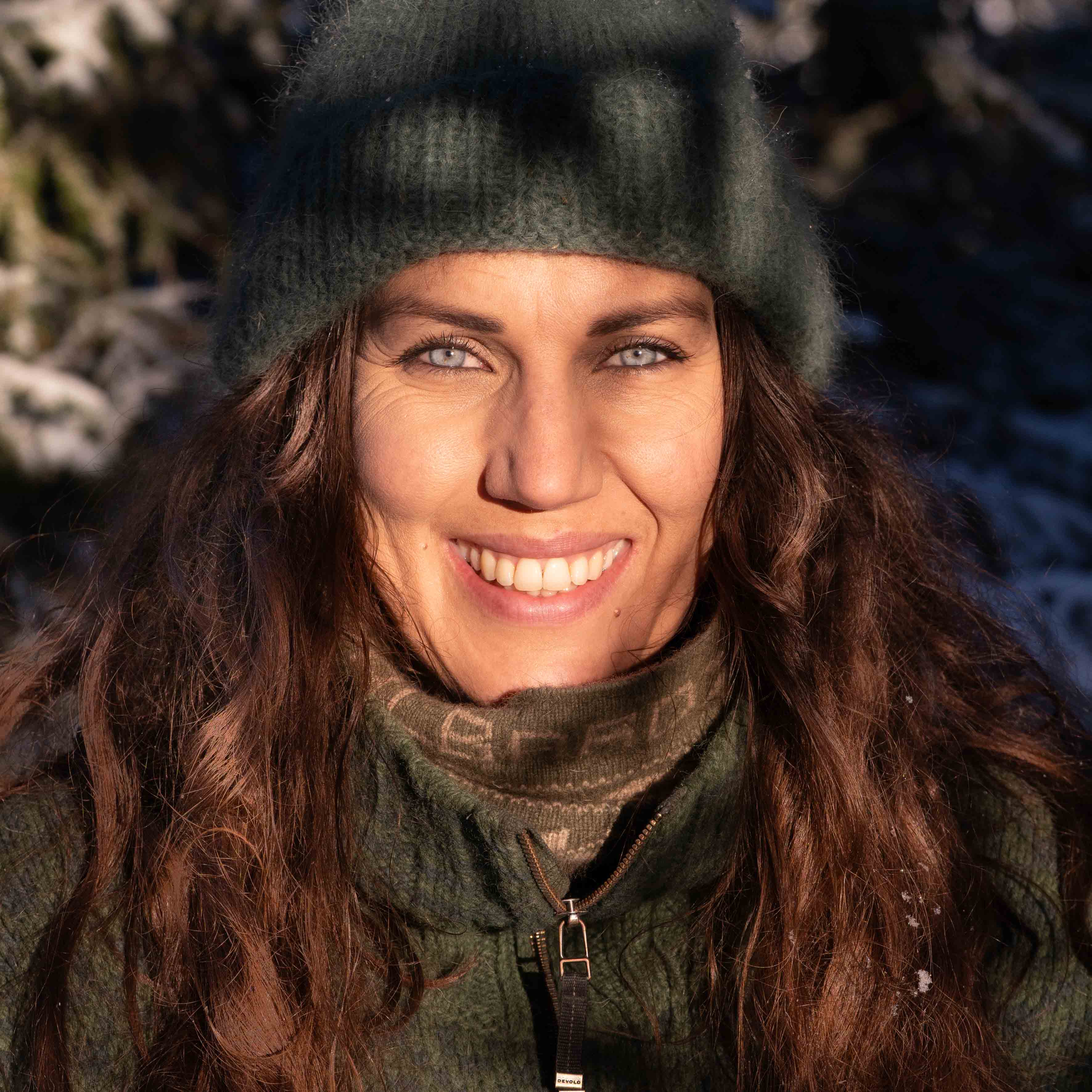 Edmée in the wilderness.